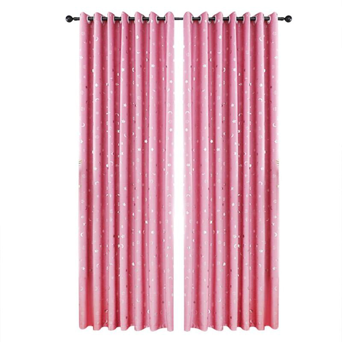 Polyester Window Curtains Moon Star Kids Child Bedroom Window Door Curtains for Living Room Home Decor