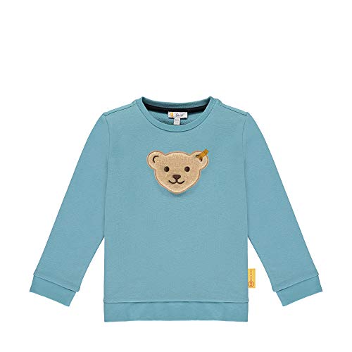 Steiff Jungen mit süßer Teddybärapplikation Sweatshirt,