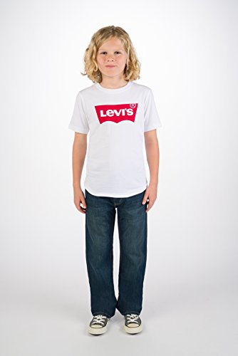 Levi's Jungen Batwing T-Shirt, Weiß/Filz, S