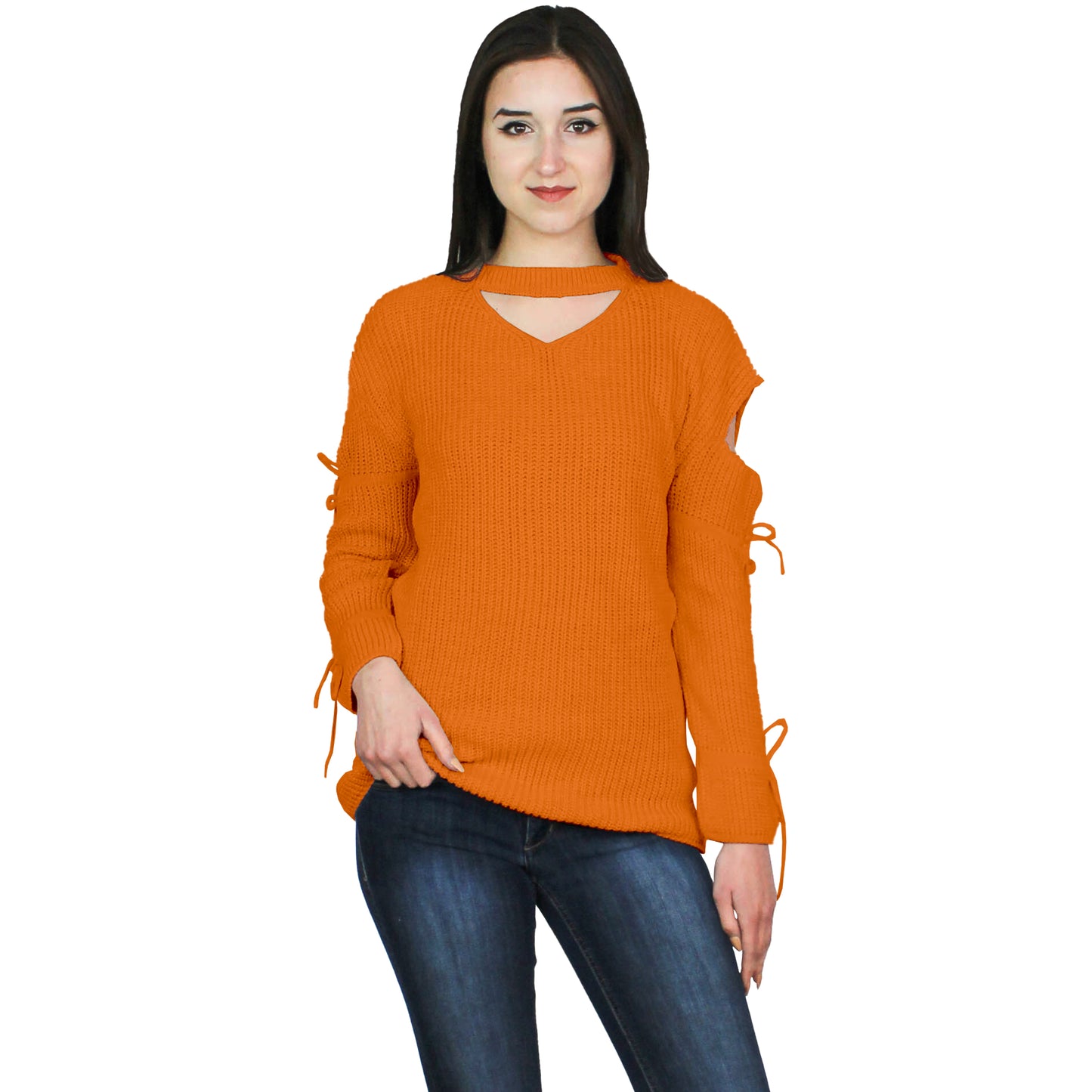 Crewneck Pullover Casual Loose Knitted Sweater Long Sleeve Tops