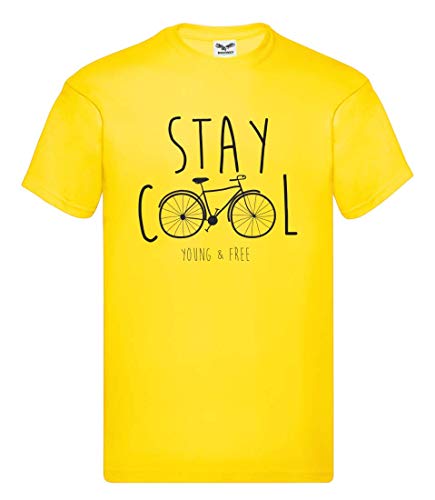 T-Shirt - Stay Cool Fahrrad Retro