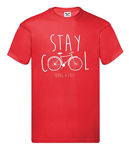 T-Shirt - Stay Cool Fahrrad Retro