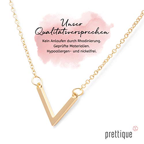 Prettique® Kette Damen aus edlem 925 Sterlingsilber rhodiniert