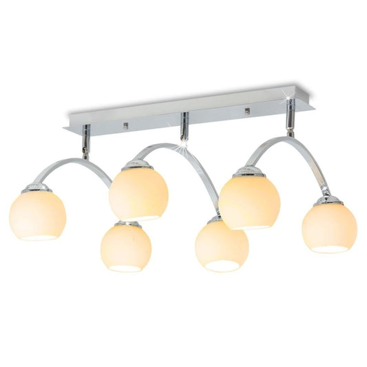 Ceiling light with 6 LED bulbs G9 240 W