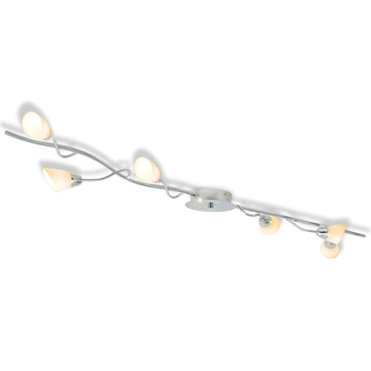 Ceiling light with 6 LED bulbs G9 240 W