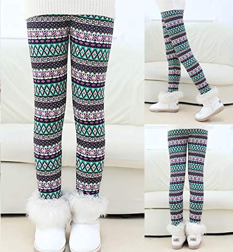 Tyidalin Mädchen Leggings Kinder Thermo Winter