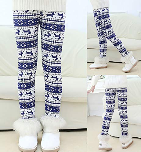 Tyidalin Mädchen Leggings Kinder Thermo Winter