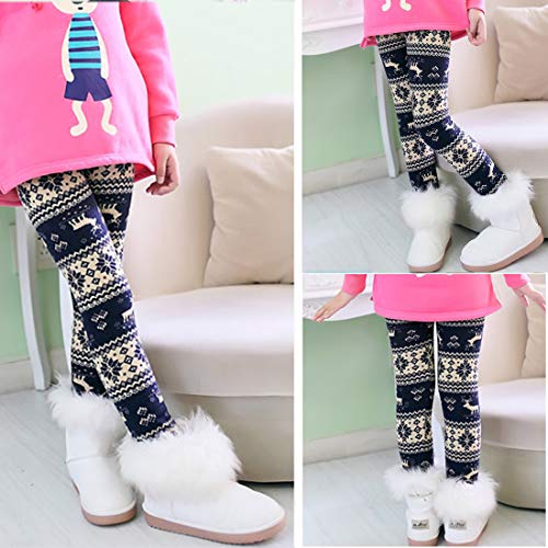 Tyidalin Mädchen Leggings Kinder Thermo Winter