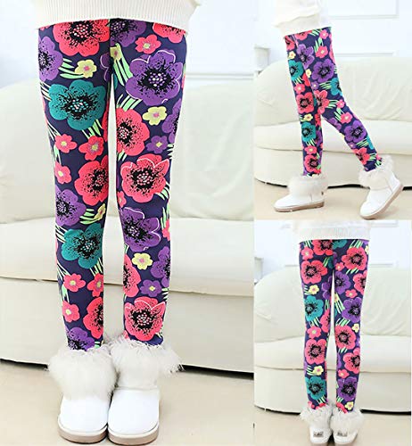 Tyidalin Mädchen Leggings Kinder Thermo Winter