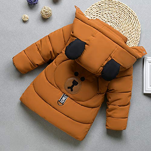 SXSHUN Jungen Winterjacke mit Abnehmbarer