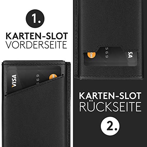 NEU! arcoma. Kartenetui - Echtleder Slim-Wallet mit RFID Schutz