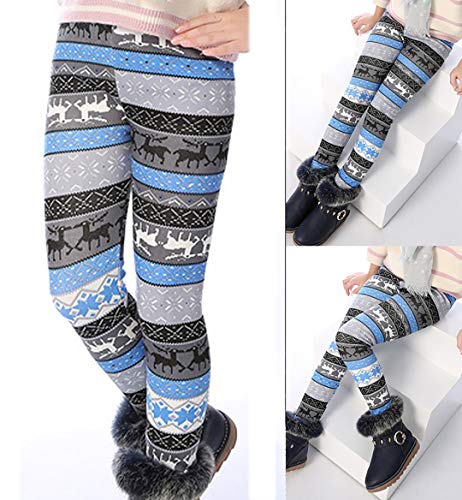 Tyidalin Mädchen Leggings Kinder Thermo Winter