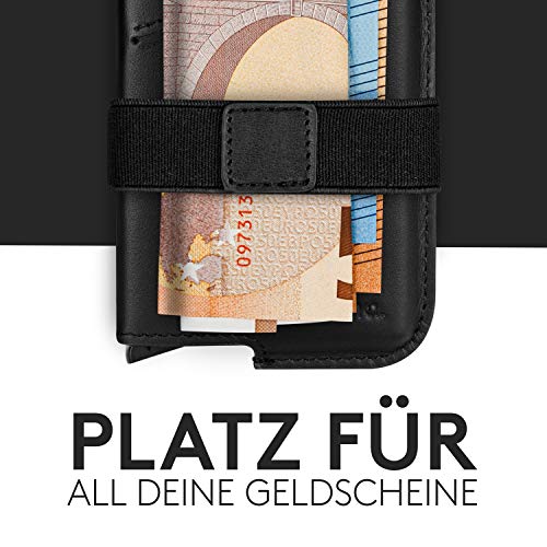 NEU! arcoma. Kartenetui - Echtleder Slim-Wallet mit RFID Schutz