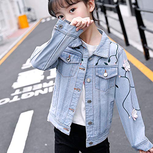 L PATTERN Kinder Mädchen Jeansjacke Denim