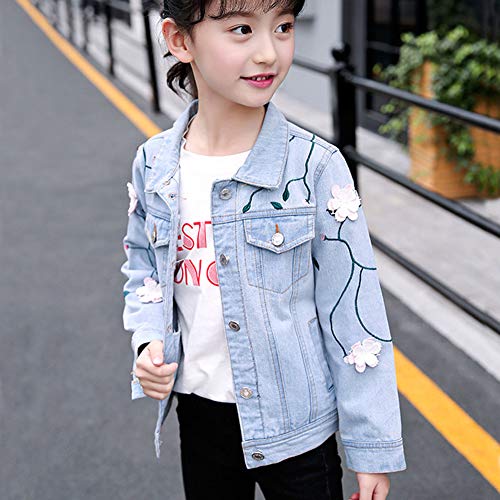 L PATTERN Kinder Mädchen Jeansjacke Denim