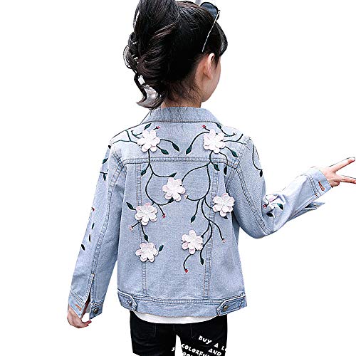 L PATTERN Kinder Mädchen Jeansjacke Denim