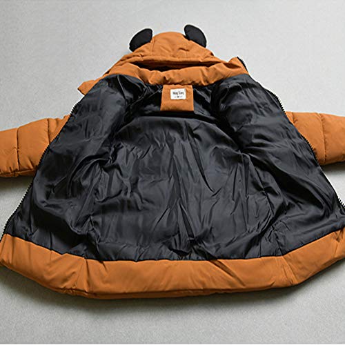 SXSHUN Jungen Winterjacke mit Abnehmbarer