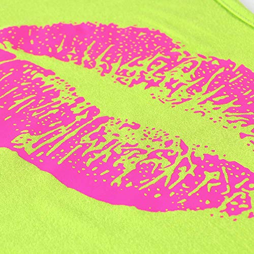 Smile Fish Damen Casual Sternchen Lippen drucken