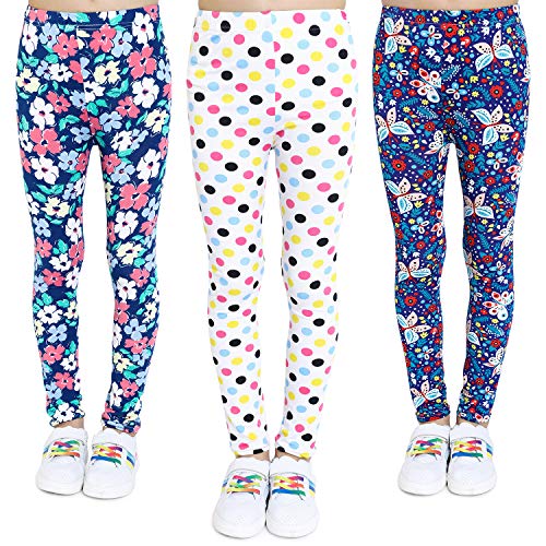 Adorel Mädchen Leggings Hosen 3er-Pack