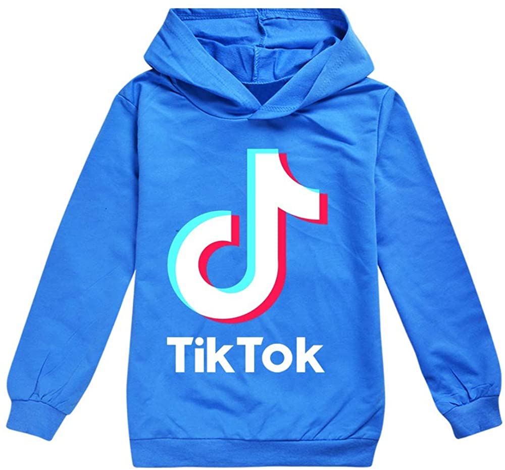 zhaojiexiaodian Tik Tok Pullover Girls, Tic TOC Suit, Pullover Girls Boys Clothing Hoodie and Trousers Pullover Hoodie Tops C-pink 120