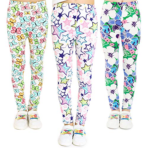 Adorel Mädchen Leggings Hosen 3er-Pack