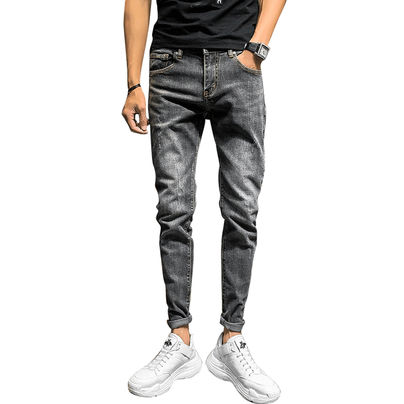 New Men's Slim Retro Trendy Slim Jeans