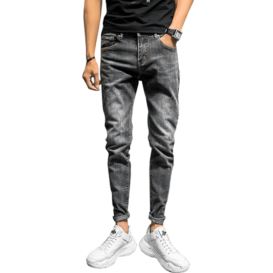 New Men's Slim Retro Trendy Slim Jeans