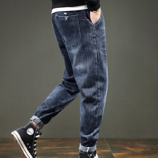 Trendy Korean Style Mid-waist Small Straight-footed Casual Long Pants