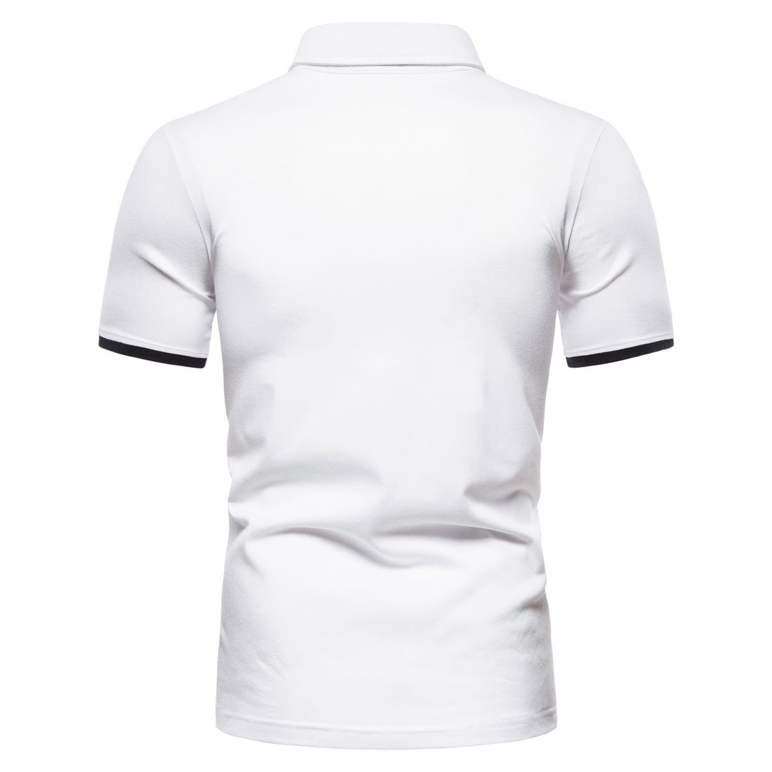 Men's polo shirt with lapel and short sleeve