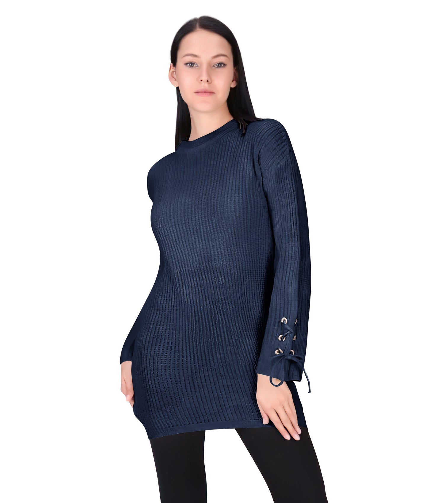 Crewneck Pullover Casual Loose Knitted Sweater Long Sleeve Tops