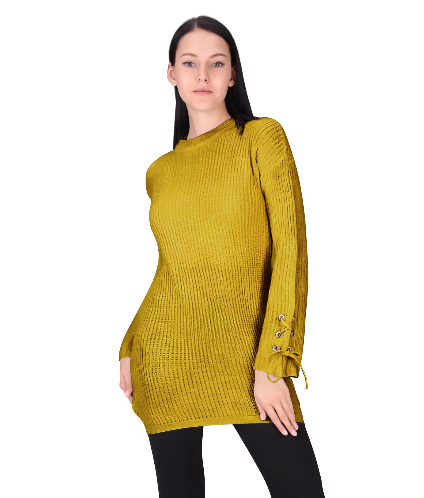 Crewneck Pullover Casual Loose Knitted Sweater Long Sleeve Tops