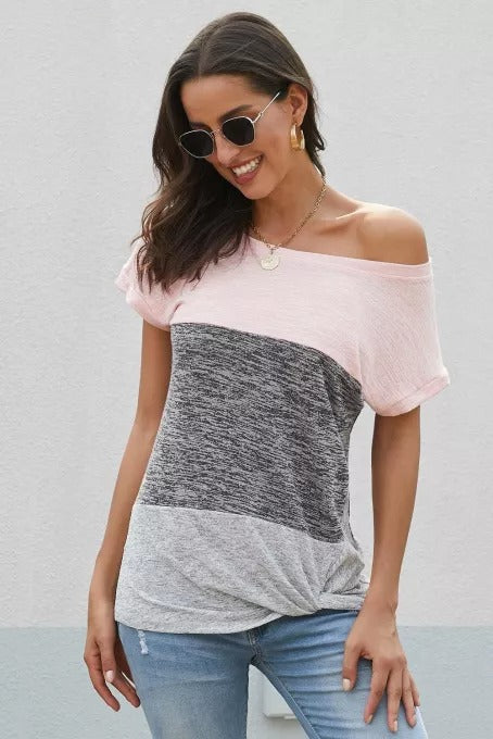 Color Block Twist Tee