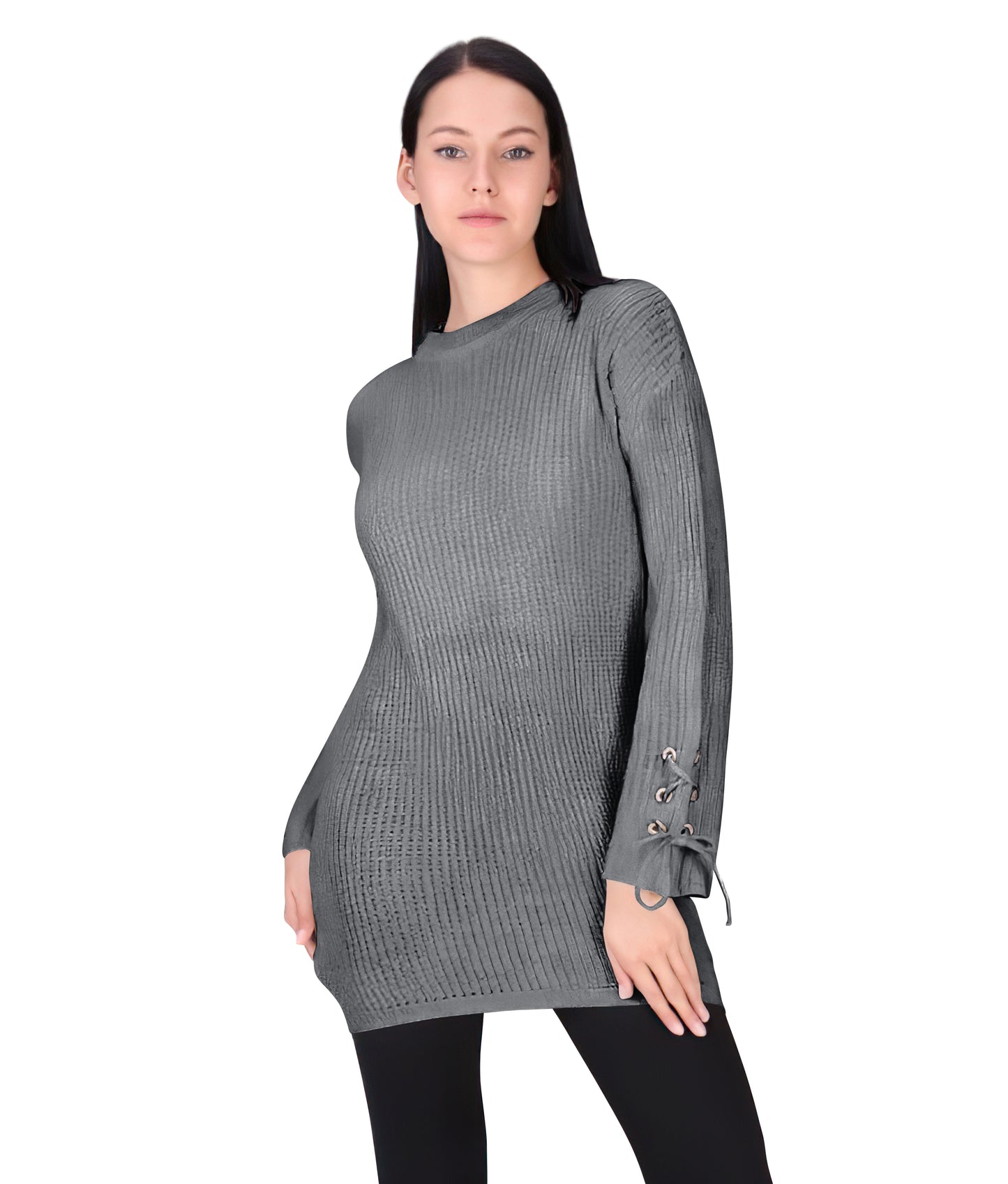 Crewneck Pullover Casual Loose Knitted Sweater Long Sleeve Tops