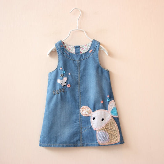 Girls denim Vest Dress