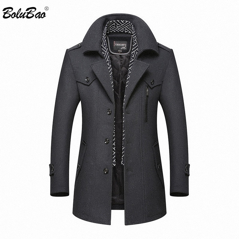 Men Winter Wool Coat