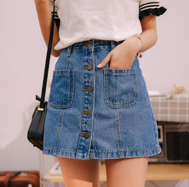 Denim Skirt Mini Skirts Women