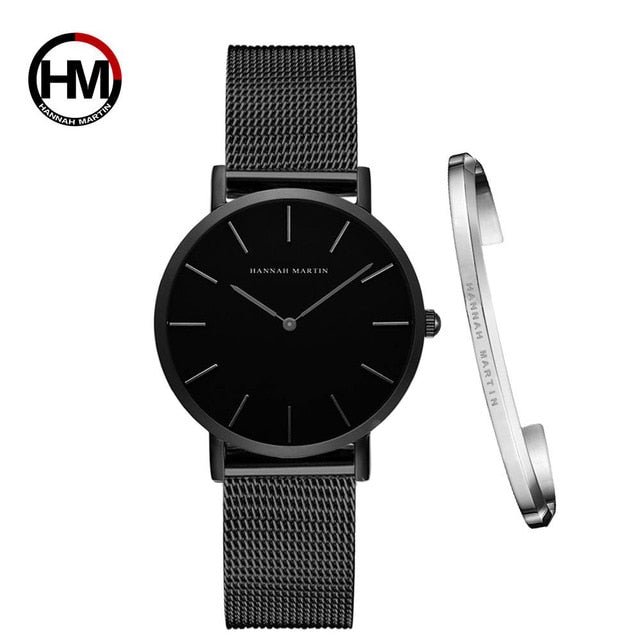 Women Watch 1 set Bracelet Japan Quartz Waterproof