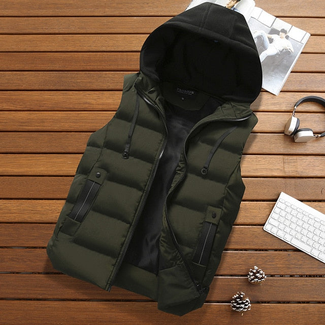 CHAIFENKO Men's Vest Jacket Waterproof