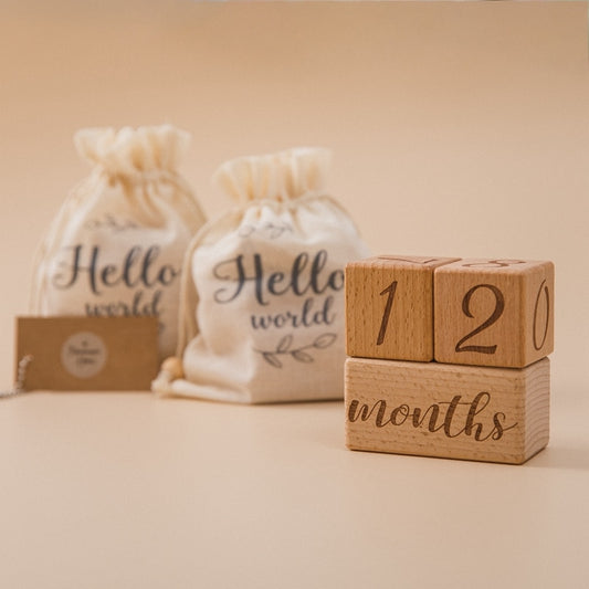 3pcs/set Handmade Baby Milestone