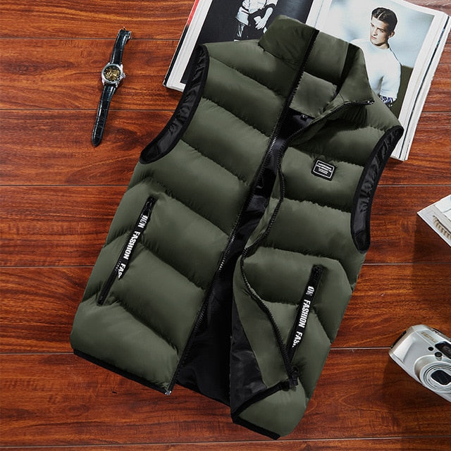 Fashion Men's Jacket Sleeveless Vest