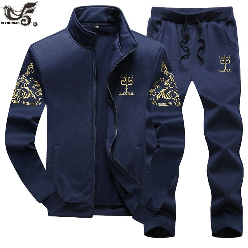 Men's Sportwear  two pieces Jacket+Pants sets