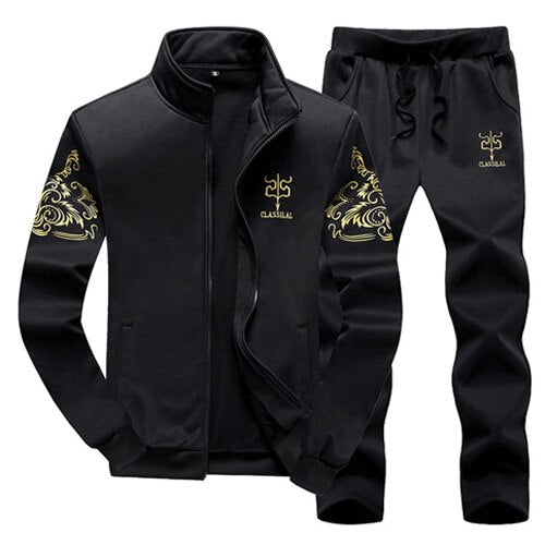 Men's Sportwear  two pieces Jacket+Pants sets