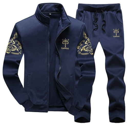 Men's Sportwear  two pieces Jacket+Pants sets