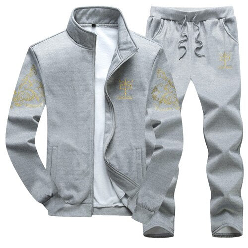 Men's Sportwear  two pieces Jacket+Pants sets