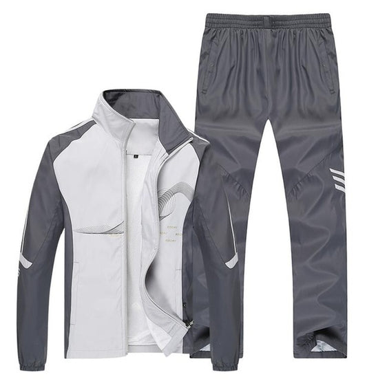 Men Two Piece Clothing Sets Casual Jacket+Pant