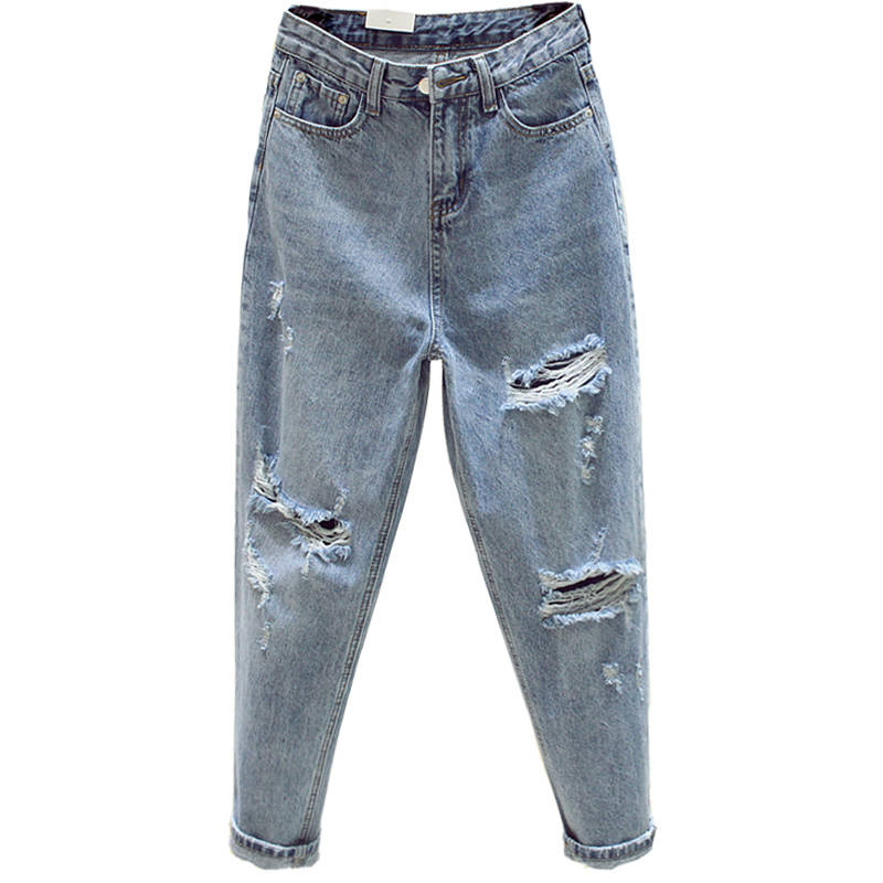 Denim Pants hole womens jeans