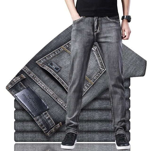 Jeans Trousers Men  Elasticity Skinny