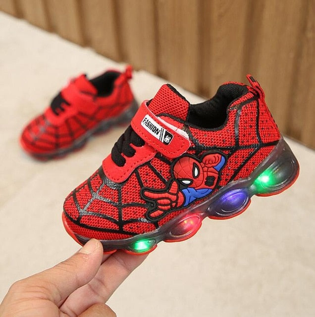 Led Spiderman Kids Shoes