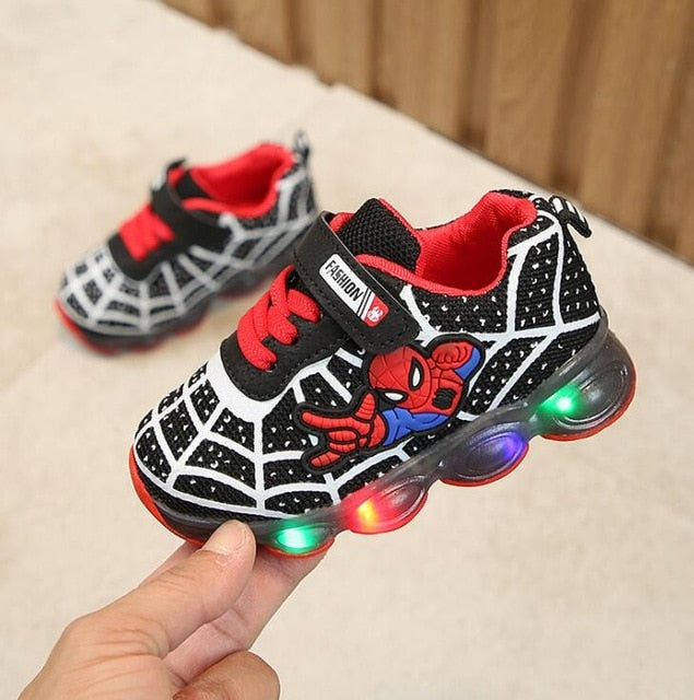 Led Spiderman Kids Shoes