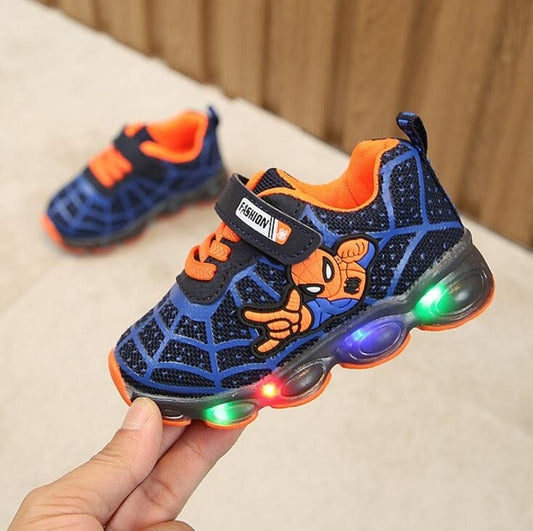 Led Spiderman Kids Shoes